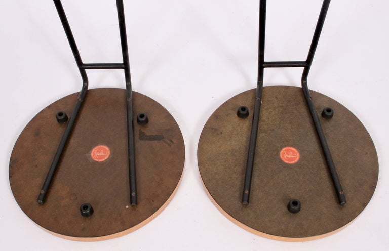 Pair of Jens Risom T-710 Small Side Tables, circa 1950s at 1stDibs