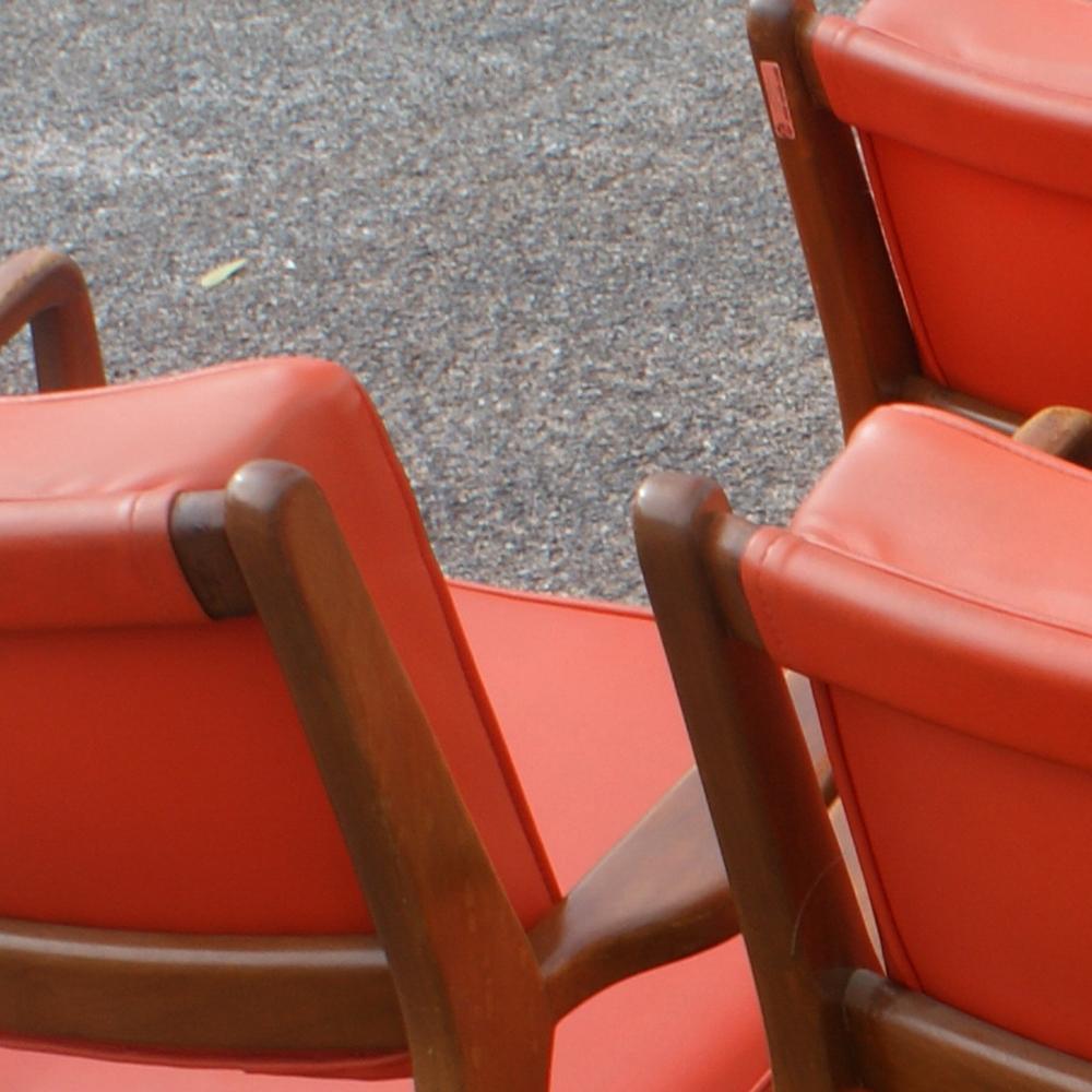 American Pair of Jens Risom Walnut Lounge Chairs