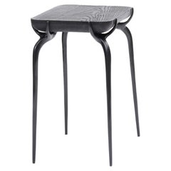 Pair of Jewel Side Tables (Bronze / Burnt Oak Top) by Elan Atelier IN STOCK