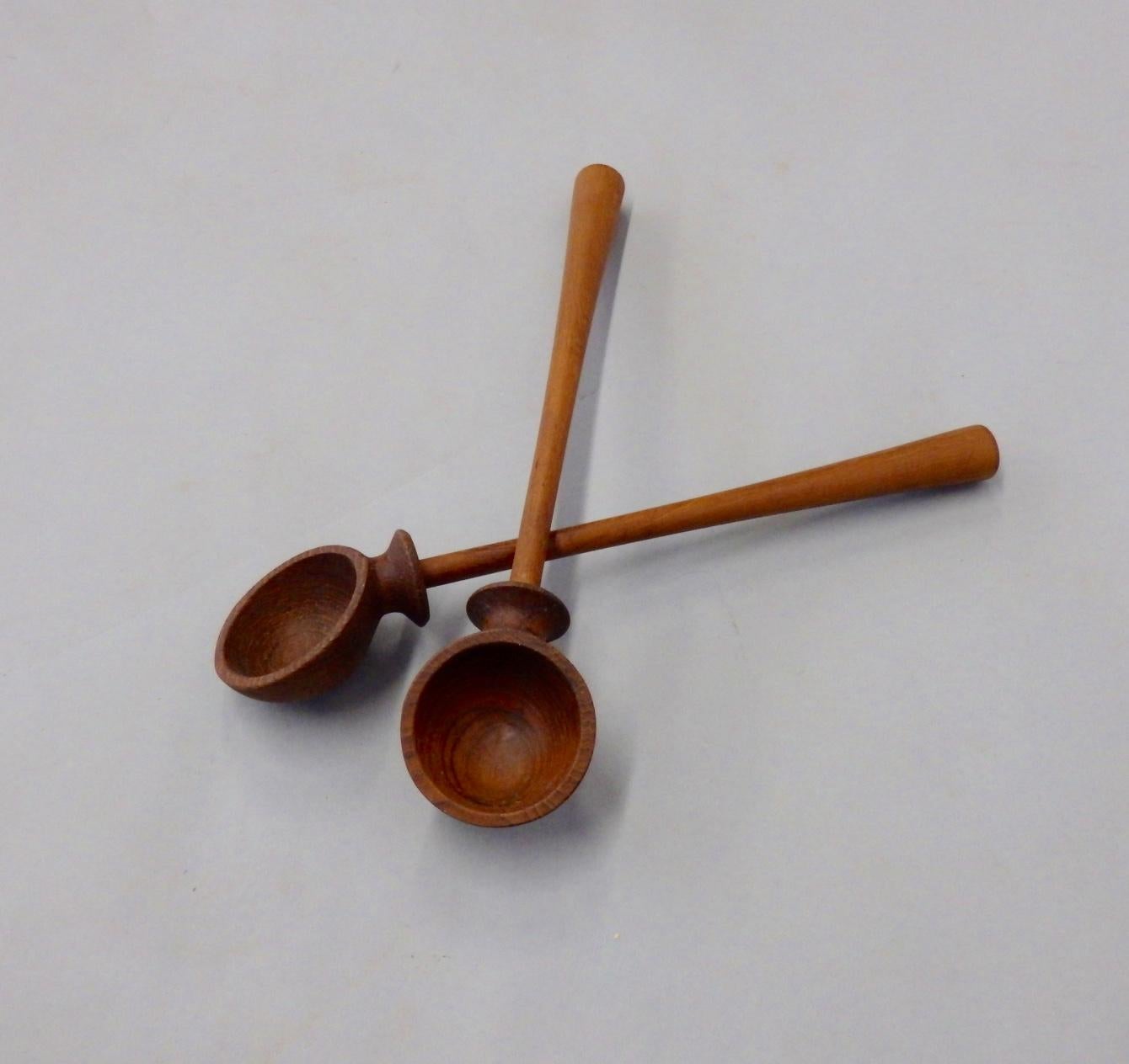 American Pair of JHQ Dansk Denmark Teak Salad Servers For Sale