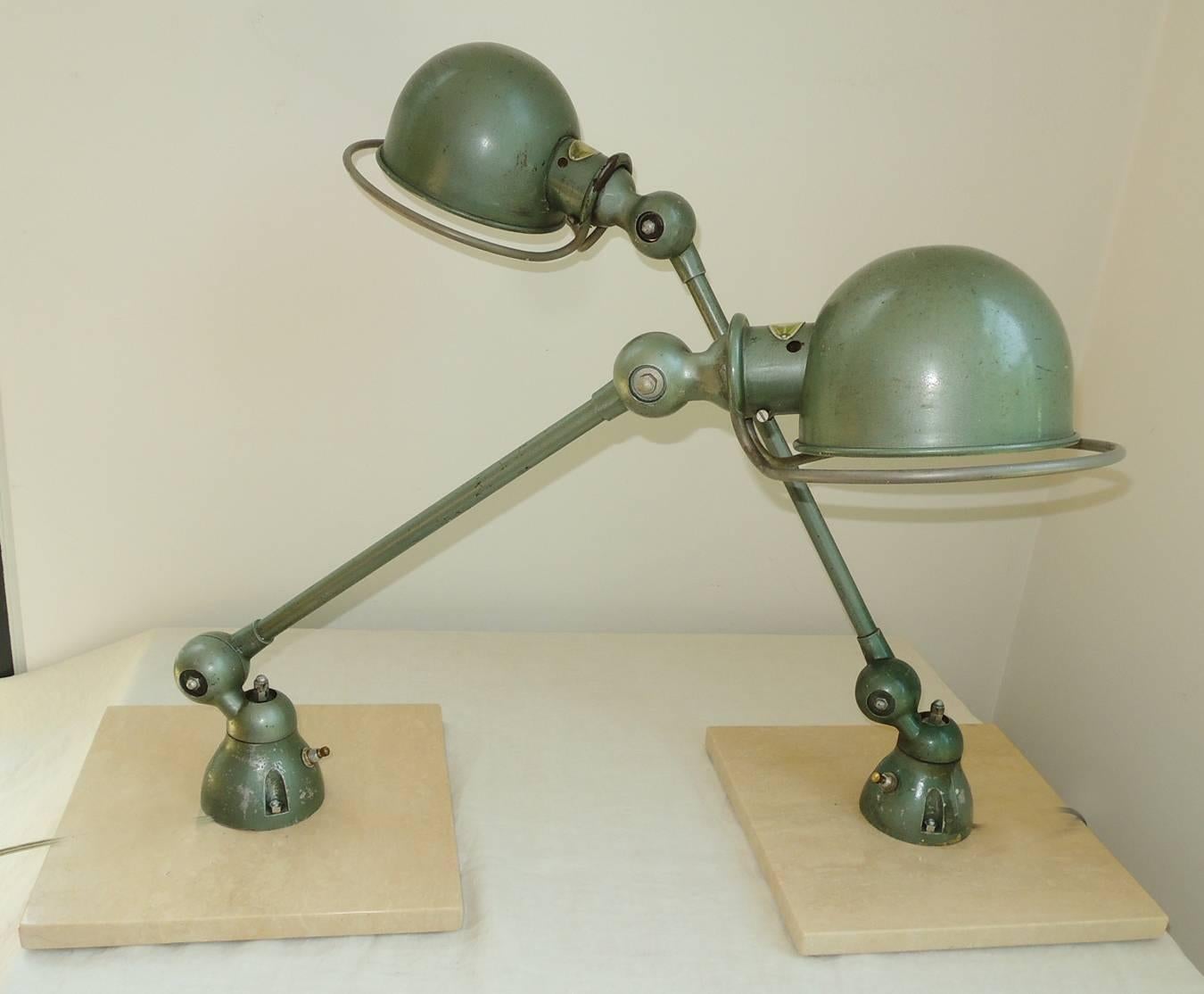 Mid-20th Century Pair of Jieldé Table Lamps