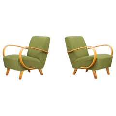 Coppia di poltrone Jindřich Halabala Bentwood, Praga, anni '40 in Greene & Greene