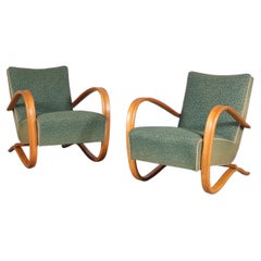 Pair of Jindrich Halabala Chairs for Up Zadovy, Czech 1950