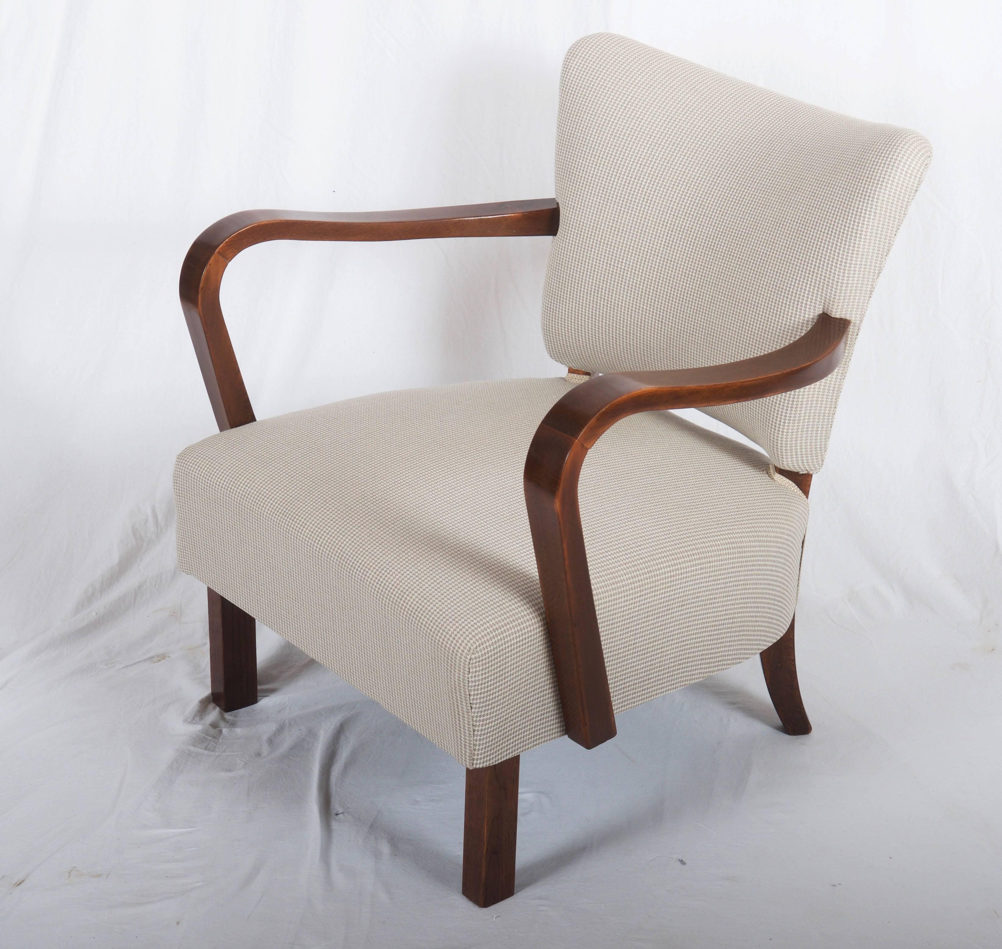 Art déco Paire de fauteuils Art Déco Jindrich Halabala H-237 en vente