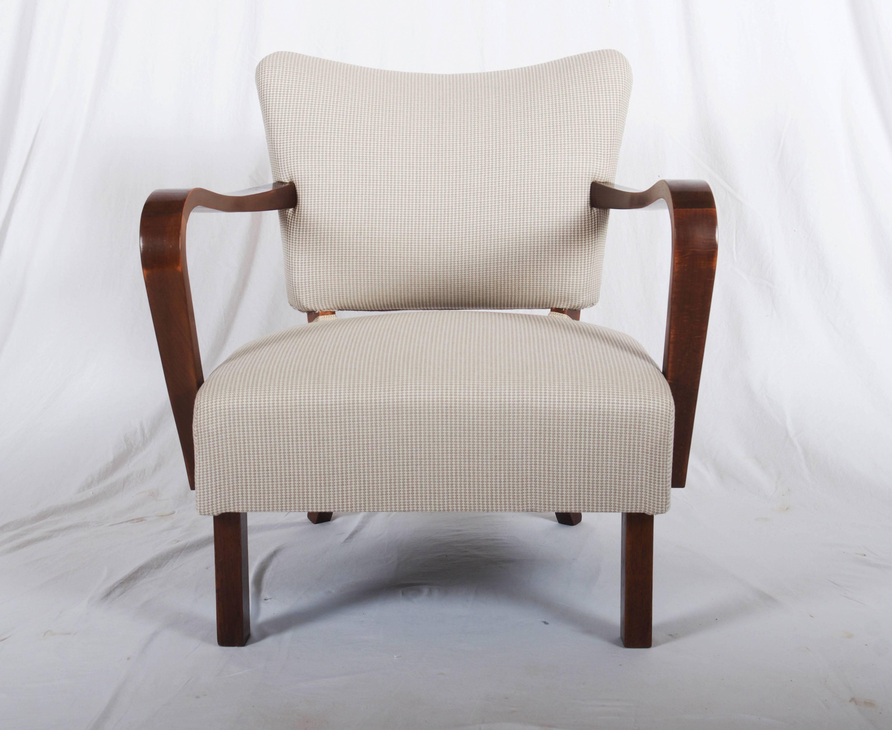 Paire de fauteuils Art Déco Jindrich Halabala H-237 en vente 2
