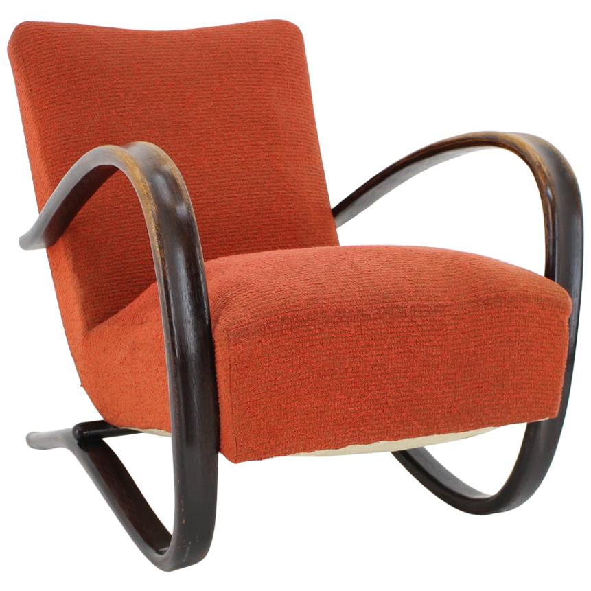 Pair of Jindrich Halabala H-269 Armchairs, 1940s