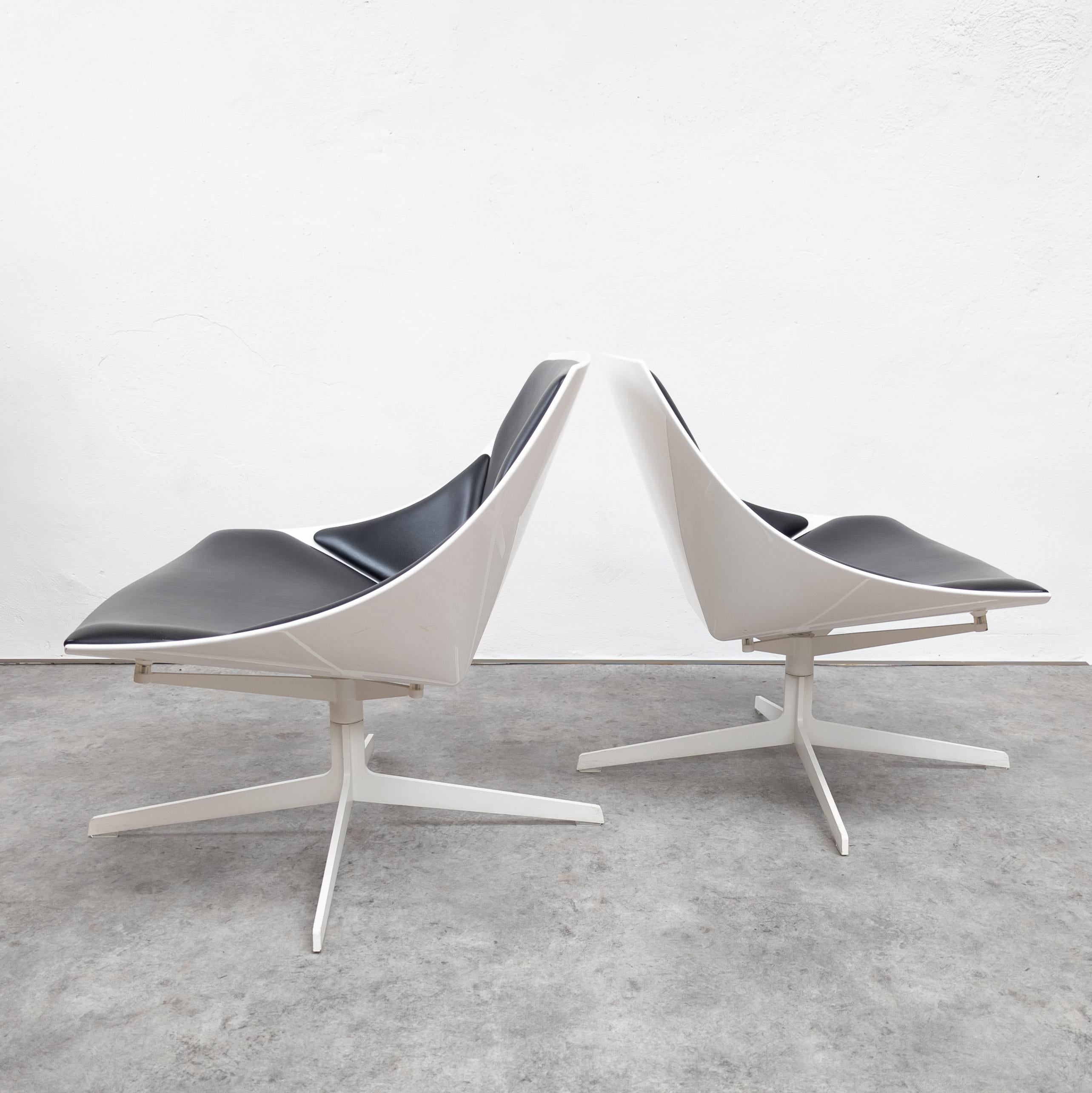 Pair of JL10 'Space' Chairs by Jjurgen Laub & Markus Jehs for Fritz Hansen In Good Condition In PRAHA 5, CZ