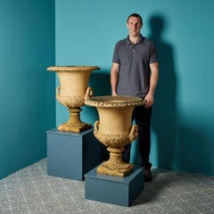 Pair of JM Blashfield Terracotta Garden Urns