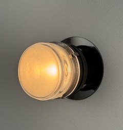 Pair of Joe Colombo 'Fresnel' Outdoor Wall Lamps in Grey for Oluce