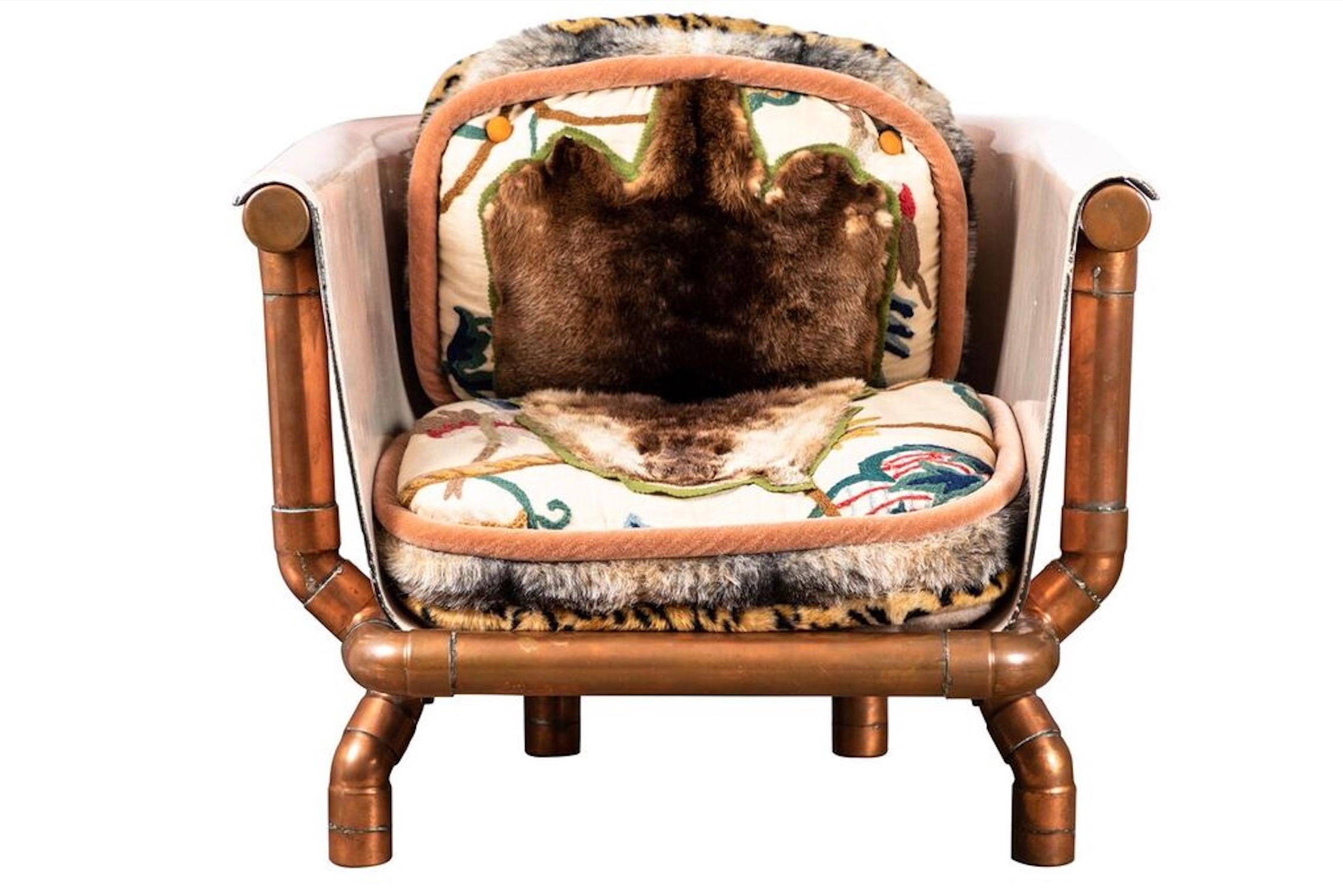 Late 20th Century Pair of Joel Otterson Endangered Species Chairs For Sale