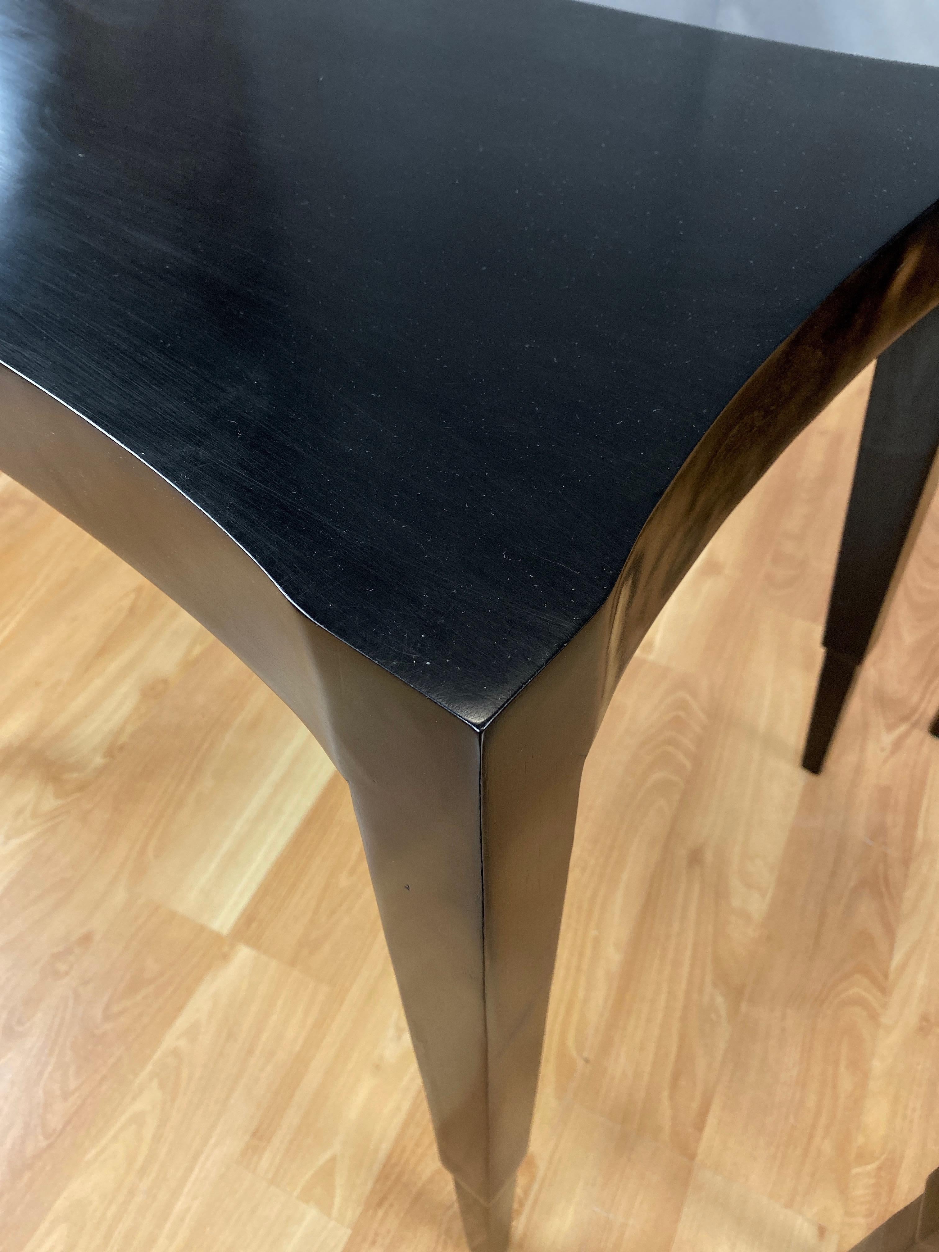 Pair of Johan Tapp Model 3084 Black Lacquer Side Tables, Mid-1940s 8