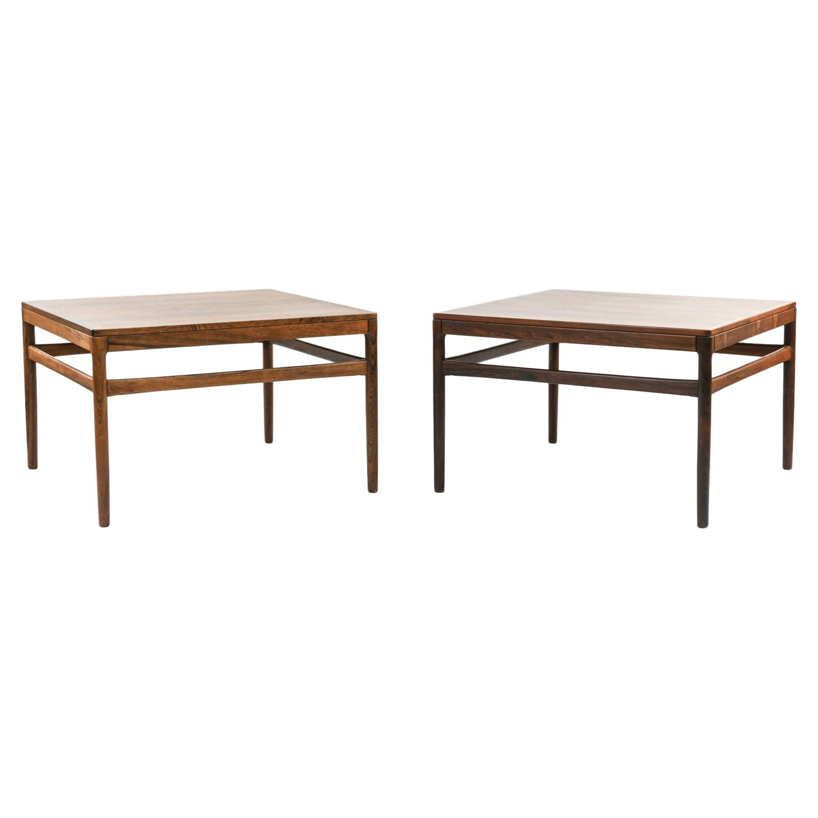 Pair of Johannes Andersen Rosewood Side Tables