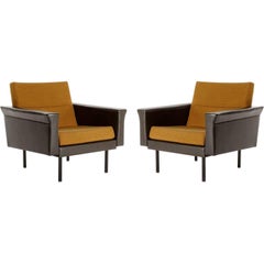 Retro Pair of Johannes Spalt Lounge Chairs Armchairs by Wittmann, Austria, 1960s