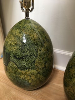 Pair of John Derian Decoupage Tree Lamps