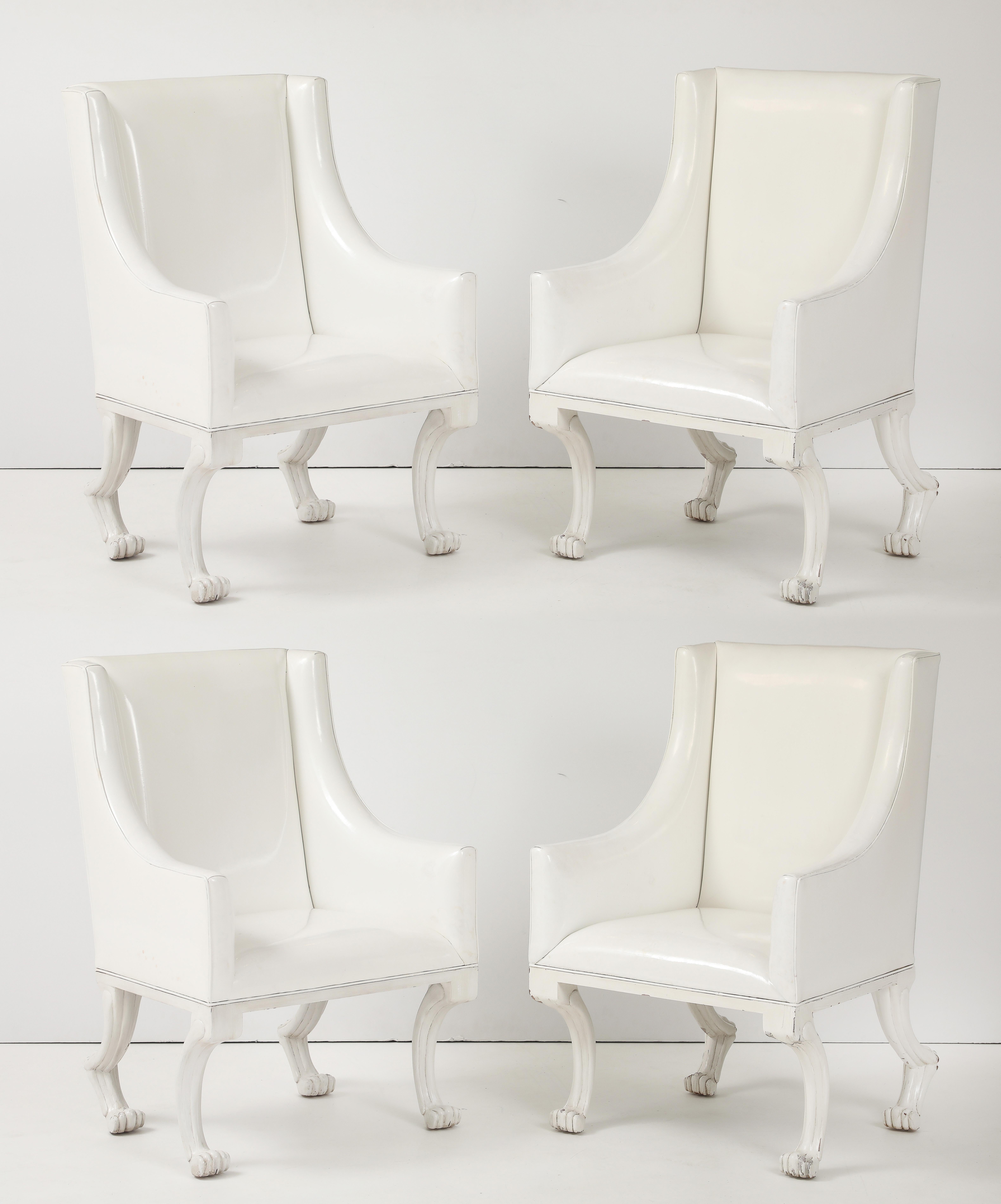 Pair of John Dickinson Inspired Etruscan Club Chair For Sale 5