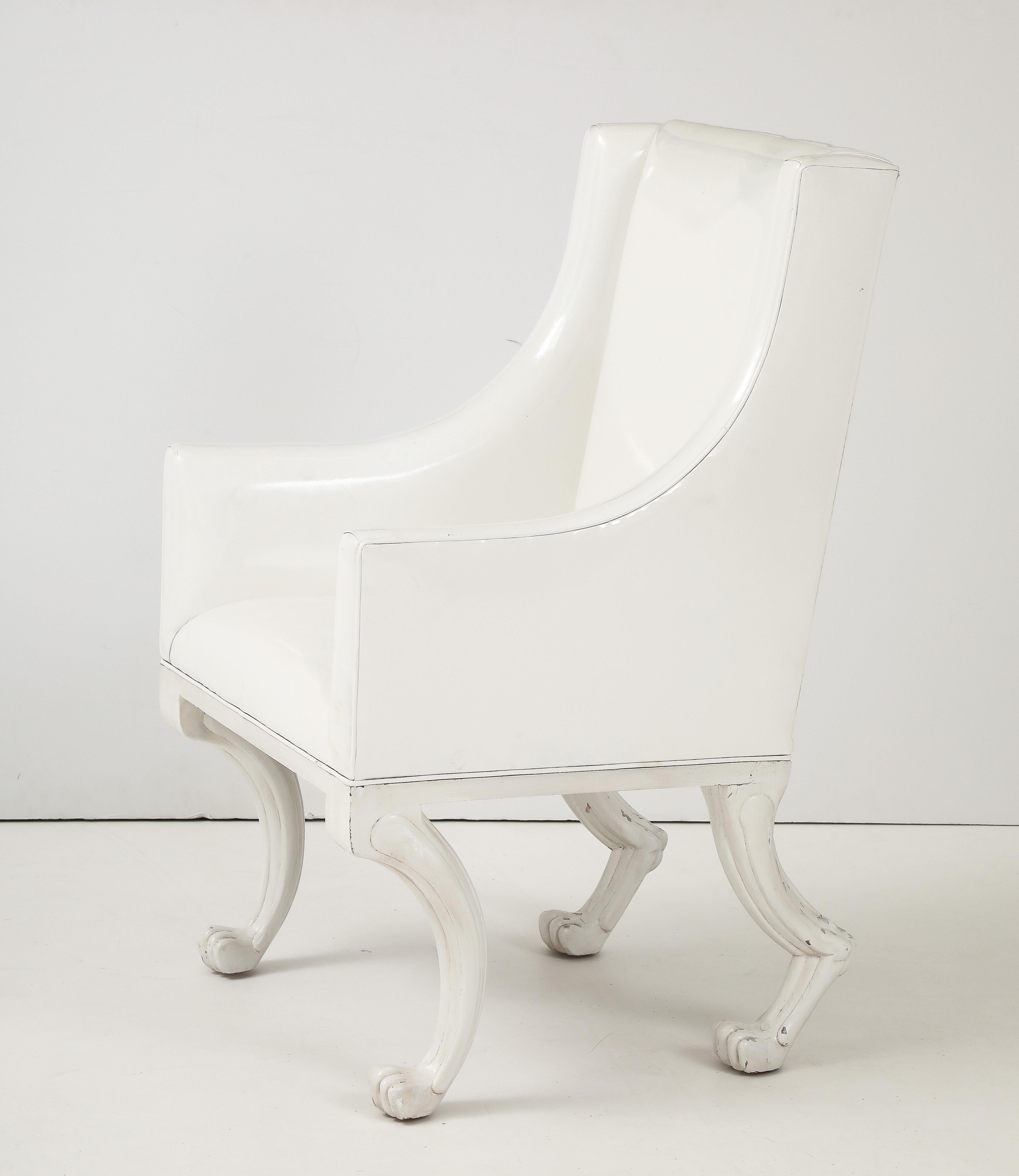 Pair of John Dickinson Inspired Etruscan Club Chair In Good Condition For Sale In New York, NY