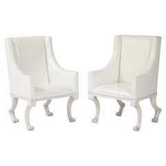 Pair of John Dickinson Inspired Etruscan Club Chair
