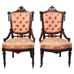 Antique Pair of John Jelliff Side Chairs 
