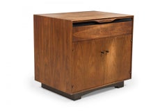 Pair of John Kapel for Glenn of California Walnut Cabinet Bedside Tables / Commo