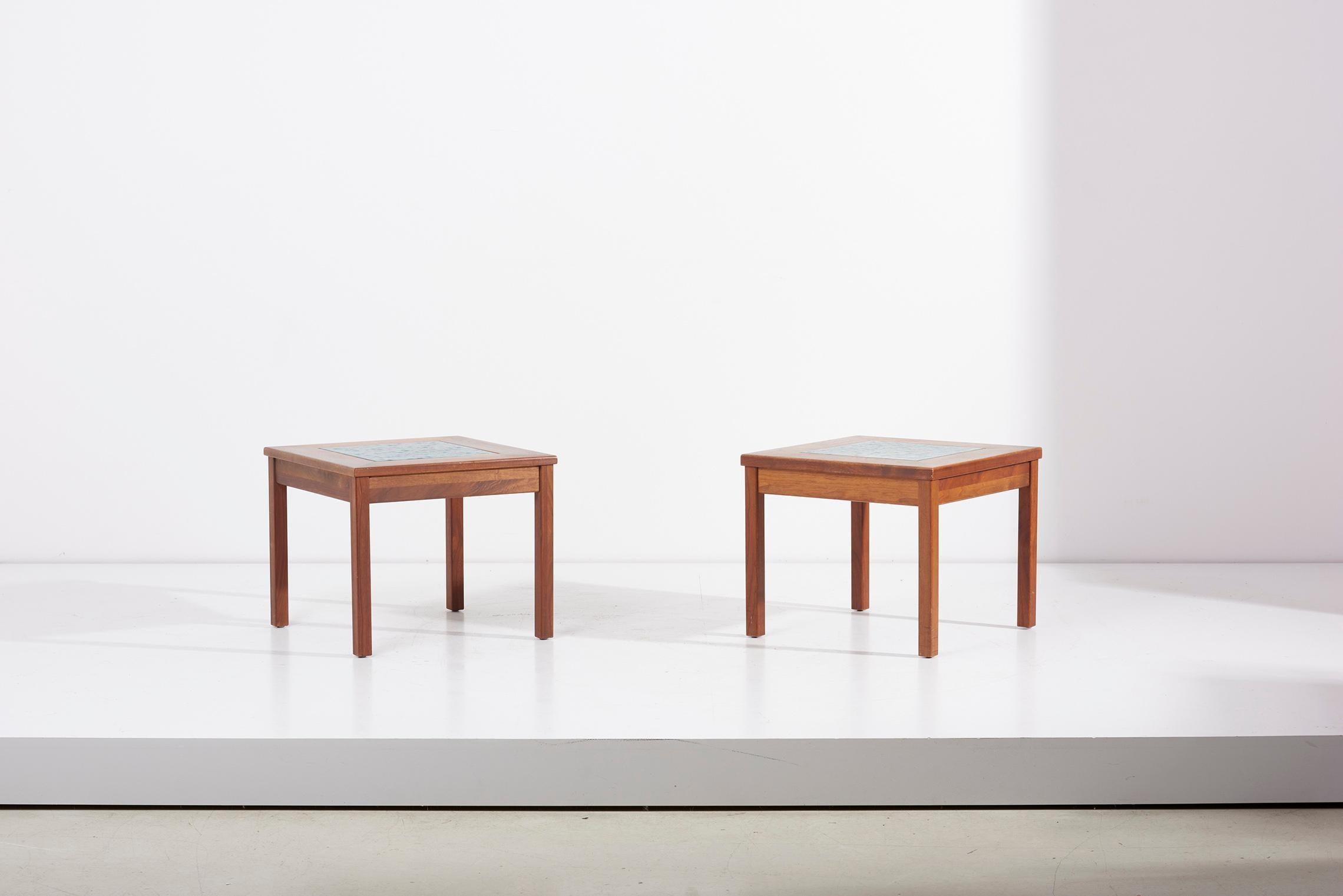 Pair of John Keal for Brown Saltman Constellation End Tables or Nightstands In Excellent Condition For Sale In Berlin, DE