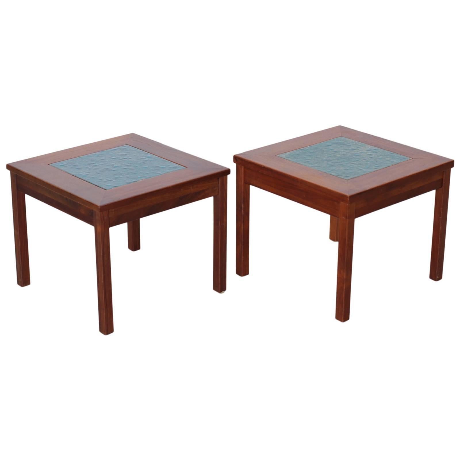 Pair of John Keal for Brown Saltman Constellation End Tables or Nightstands For Sale