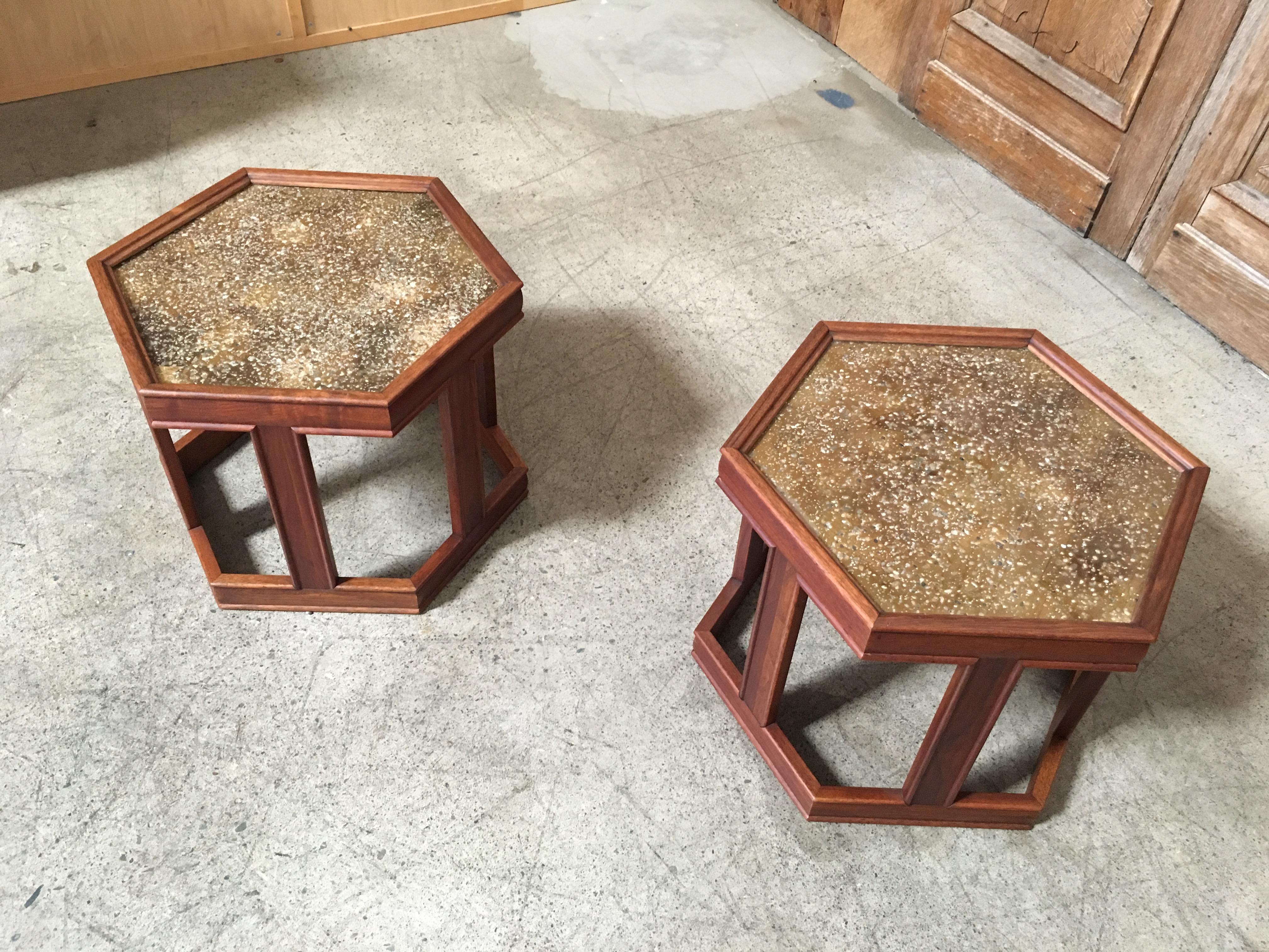 North American Pair of John Keal for Brown Saltman End Tables