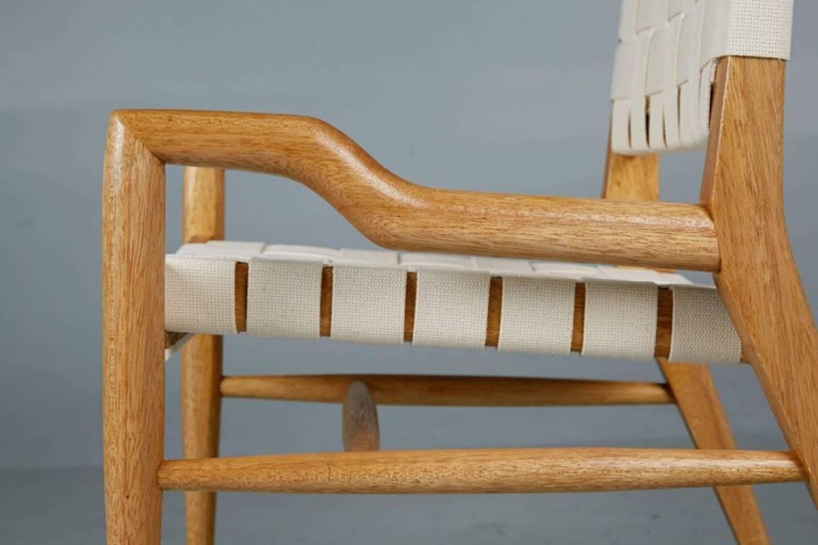 Canvas Pair of John Keal for Brown Saltman Sculptural Lounge Chairs, circa 1954