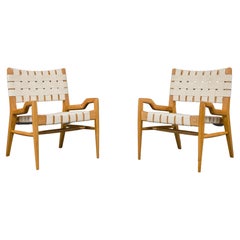 Pair of John Keal for Brown Saltman Sculptural Lounge Chairs, circa 1954