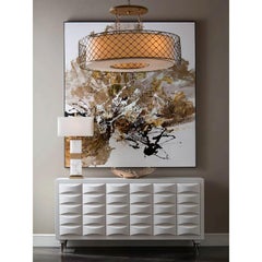 Ein Paar John Richards-Tischlampen aus Alabaster