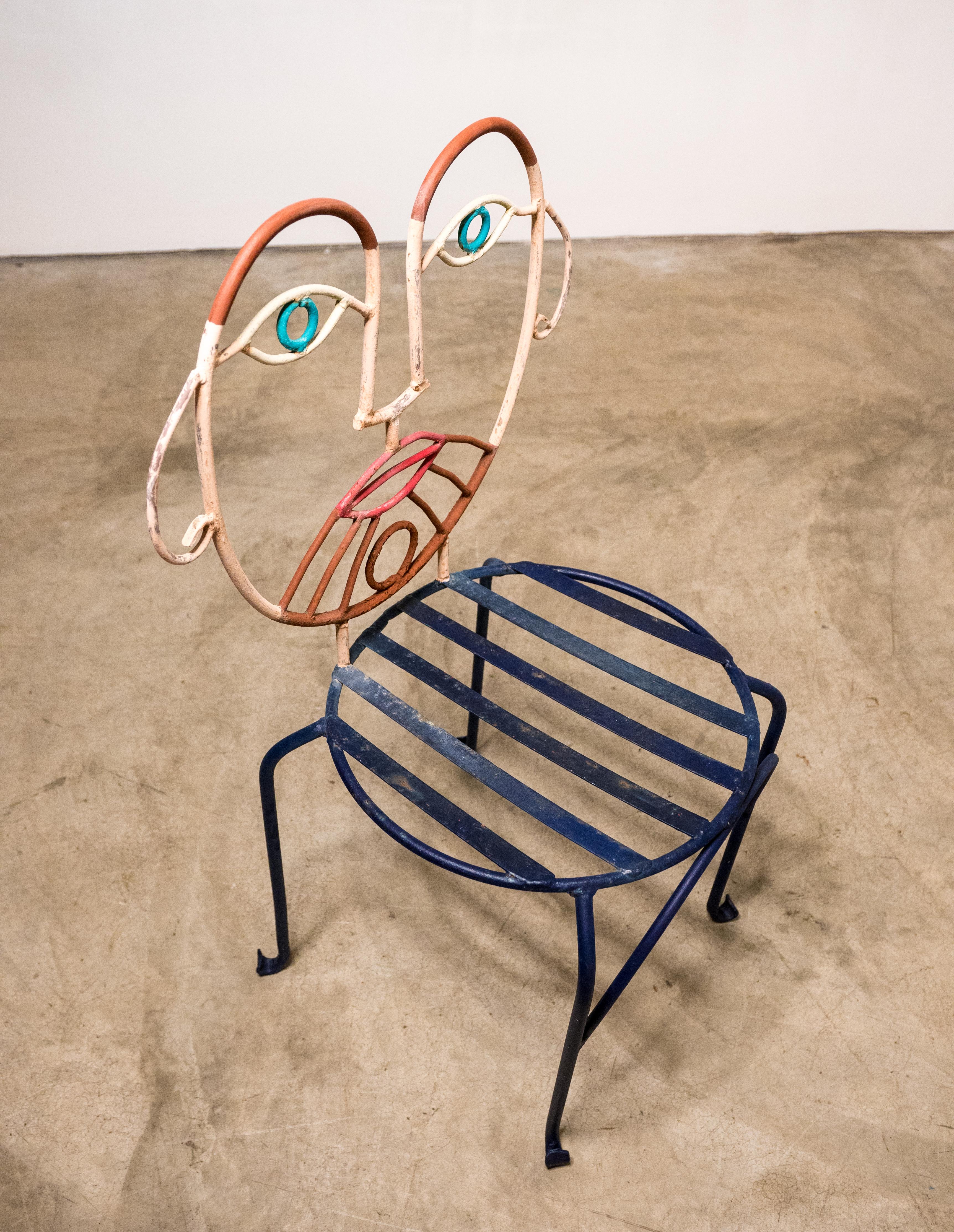 Mid-Century Modern Pair of John Risley Abstract Chairs