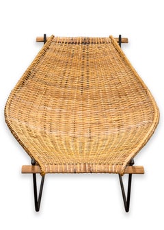 Pareja de sillones de ratán de hierro Duyan de John Risley para Craft Associates