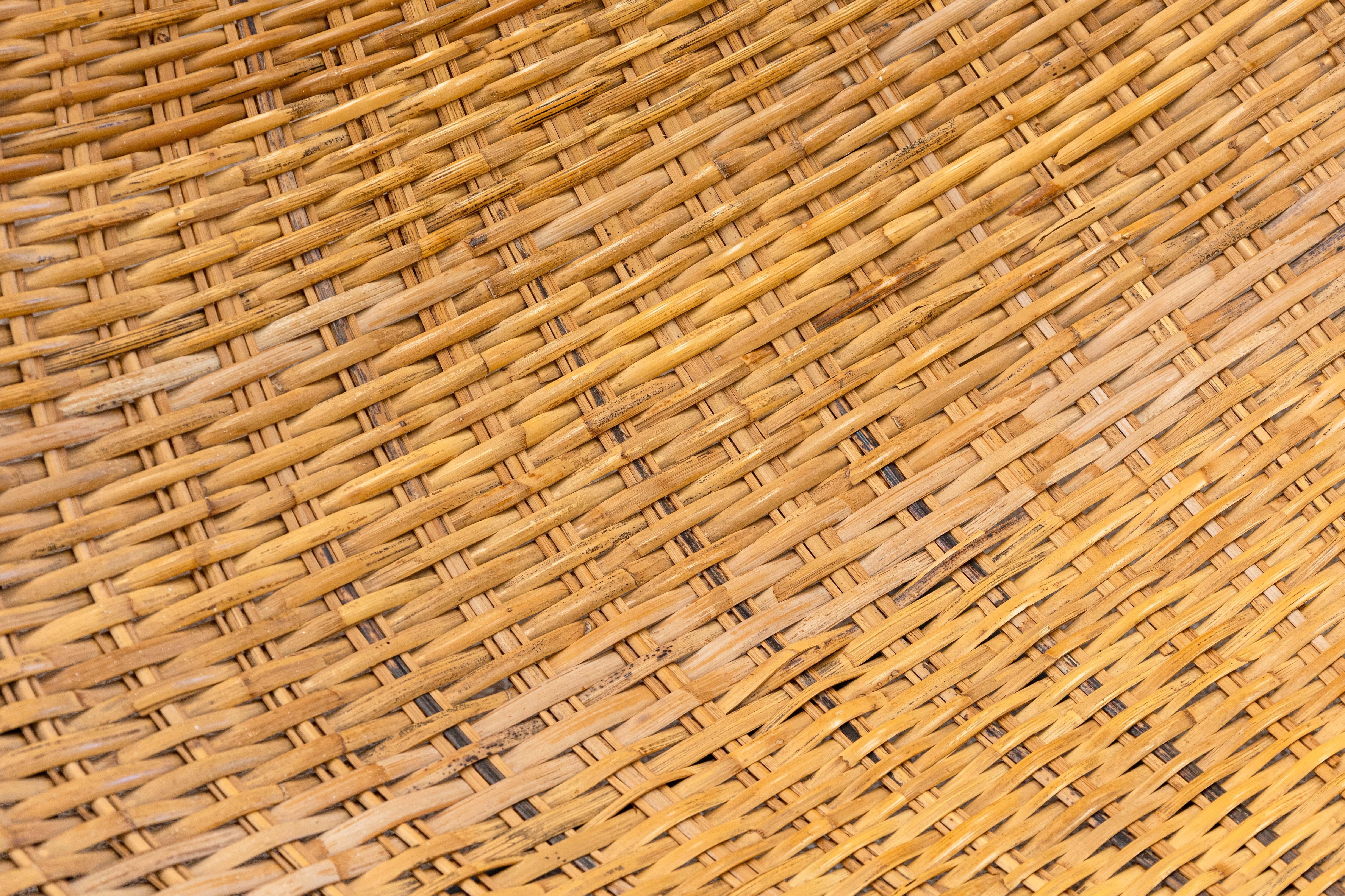 Metal Pair of John Risley Duyan Iron Rattan Lounge Chairs for Craft Associates