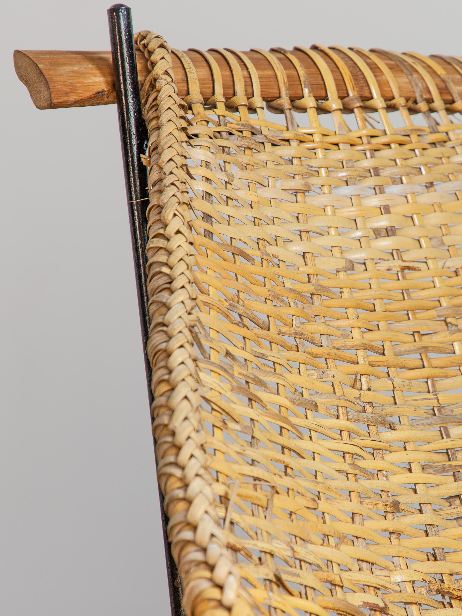 Pair of John Risley Duyan Rattan Lounge Chairs 1