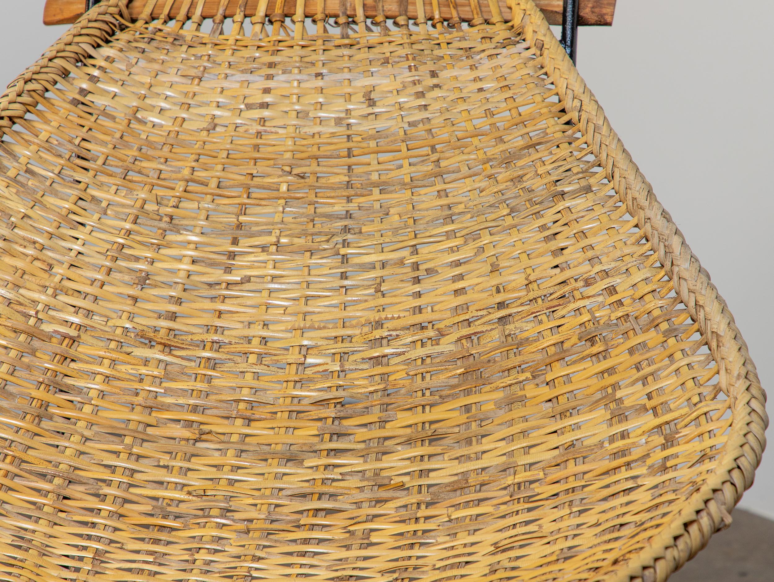 20th Century Pair of John Risley Duyan Rattan Lounge Chairs