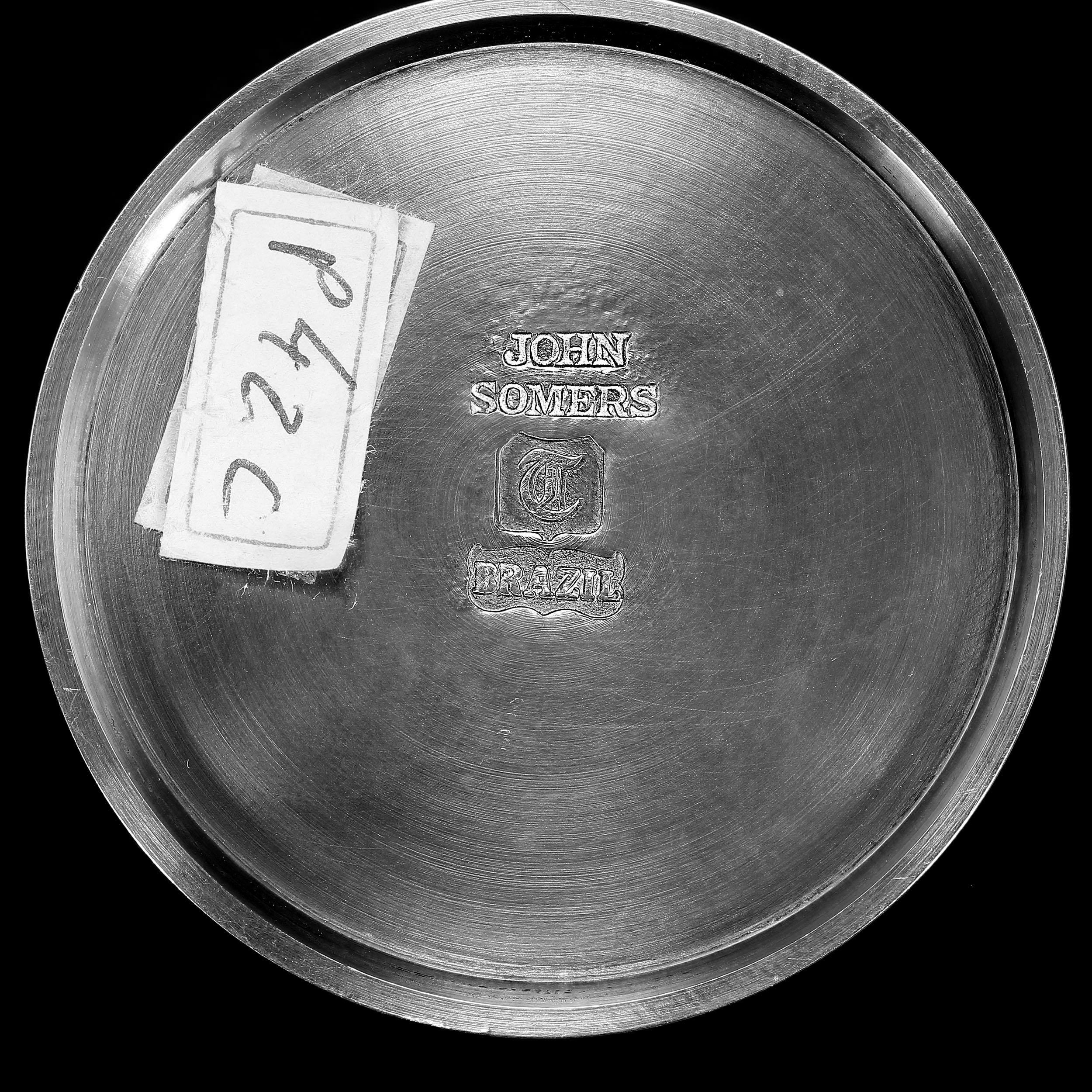 Pewter Pair of John Somers 'Copo de Whisky' pewter cups For Sale
