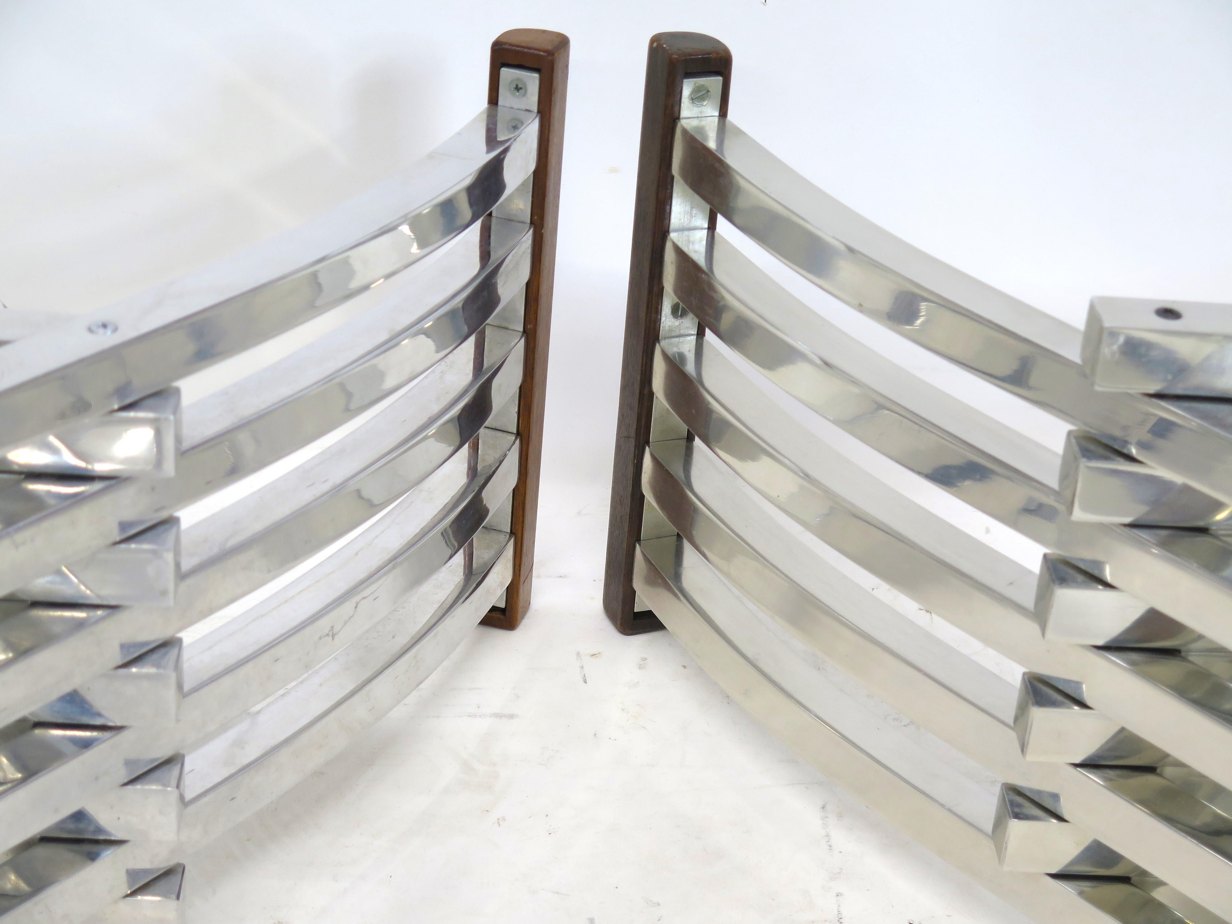 Pair of John Vesey (1925-1992) Classic Folding Curule Stools For Sale 2