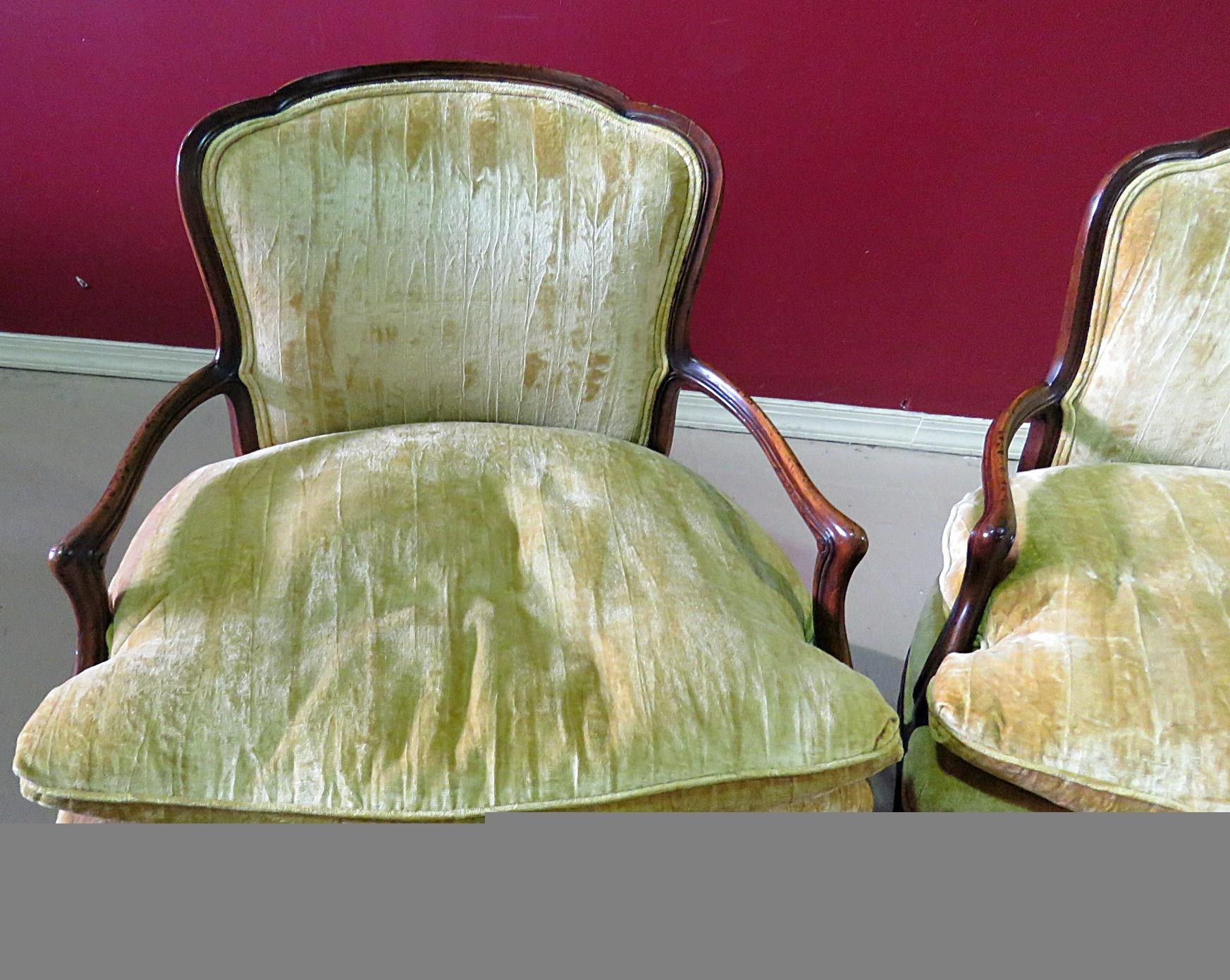 Pair of John Widdicomb Louis XVI Style Armchairs In Good Condition In Swedesboro, NJ