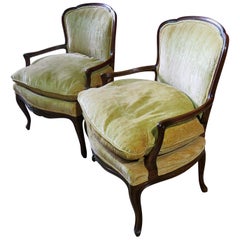 Pair of John Widdicomb Louis XVI Style Armchairs