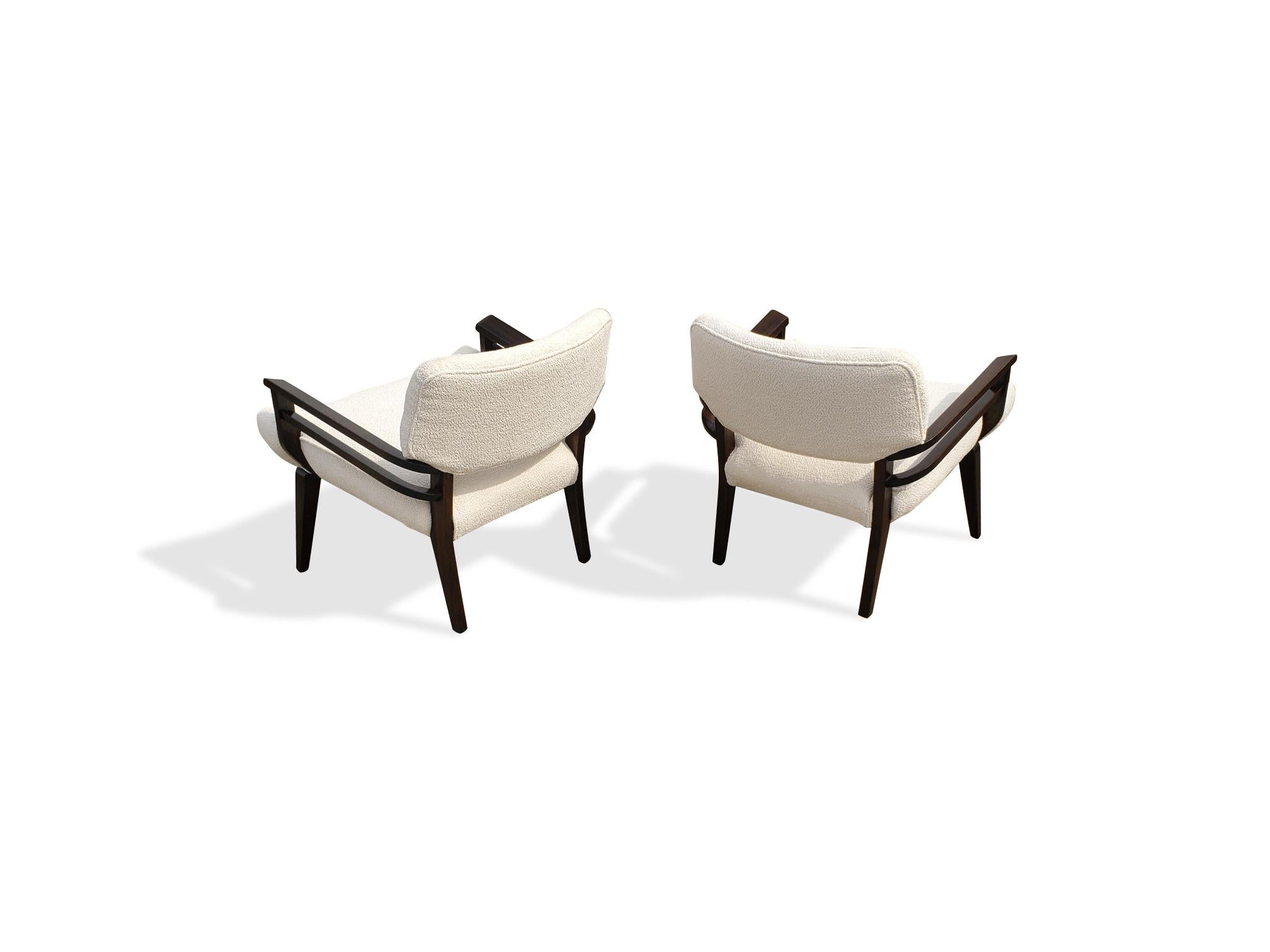 Pair of Johnn Keal for Brown Saltman Lounge Chairs  For Sale 4