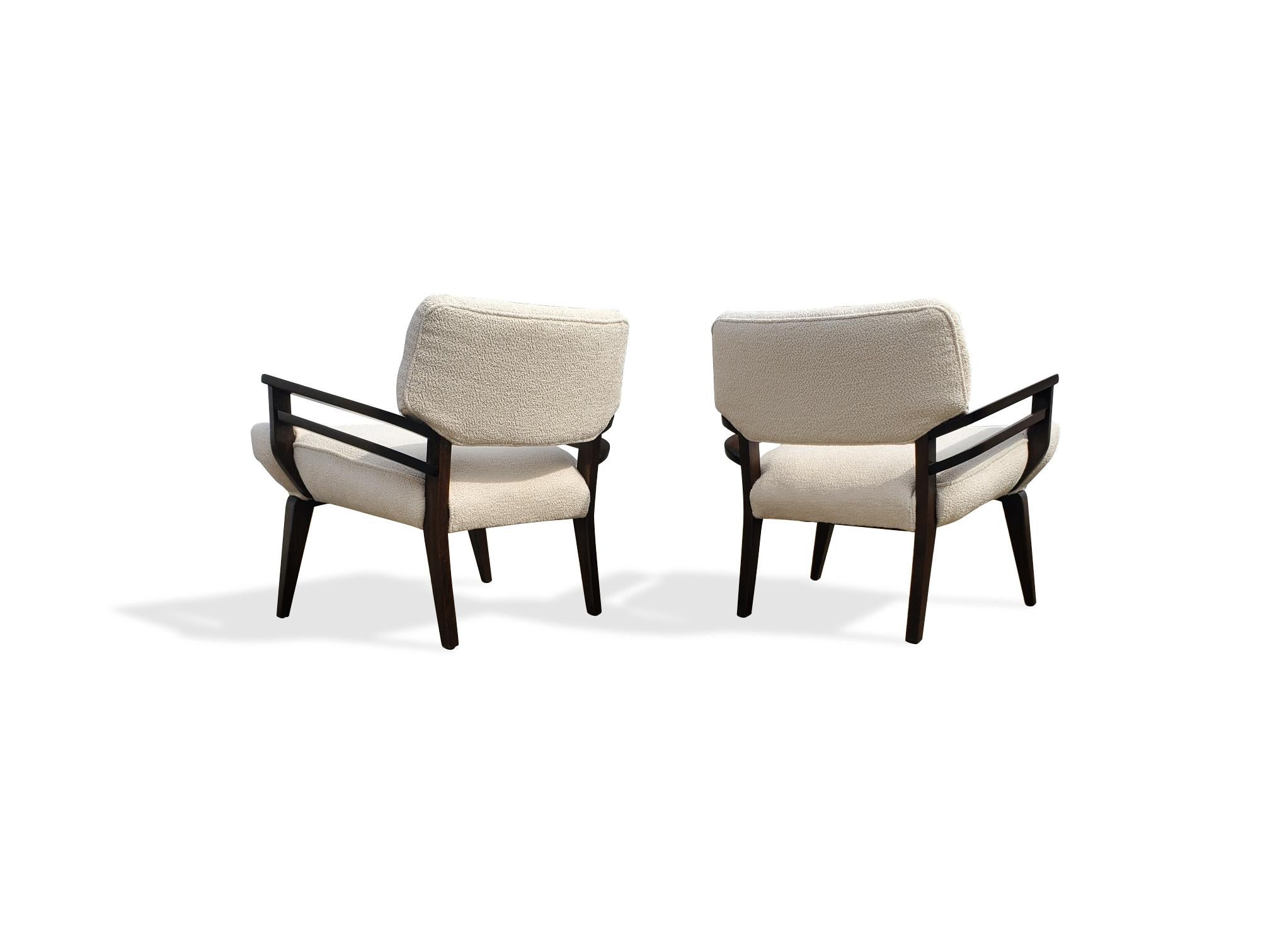 Pair of Johnn Keal for Brown Saltman Lounge Chairs  For Sale 5