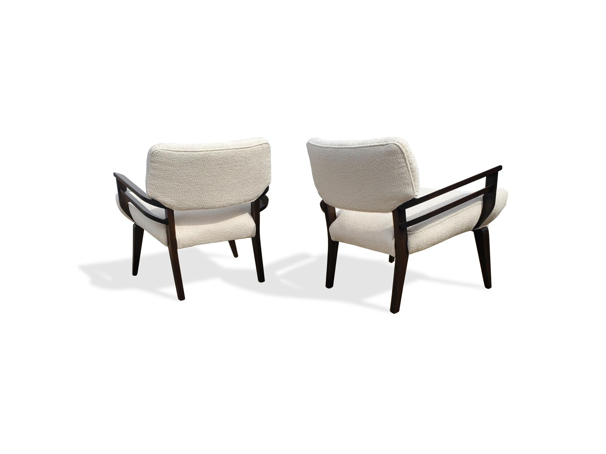 Pair of Johnn Keal for Brown Saltman Lounge Chairs  For Sale 6