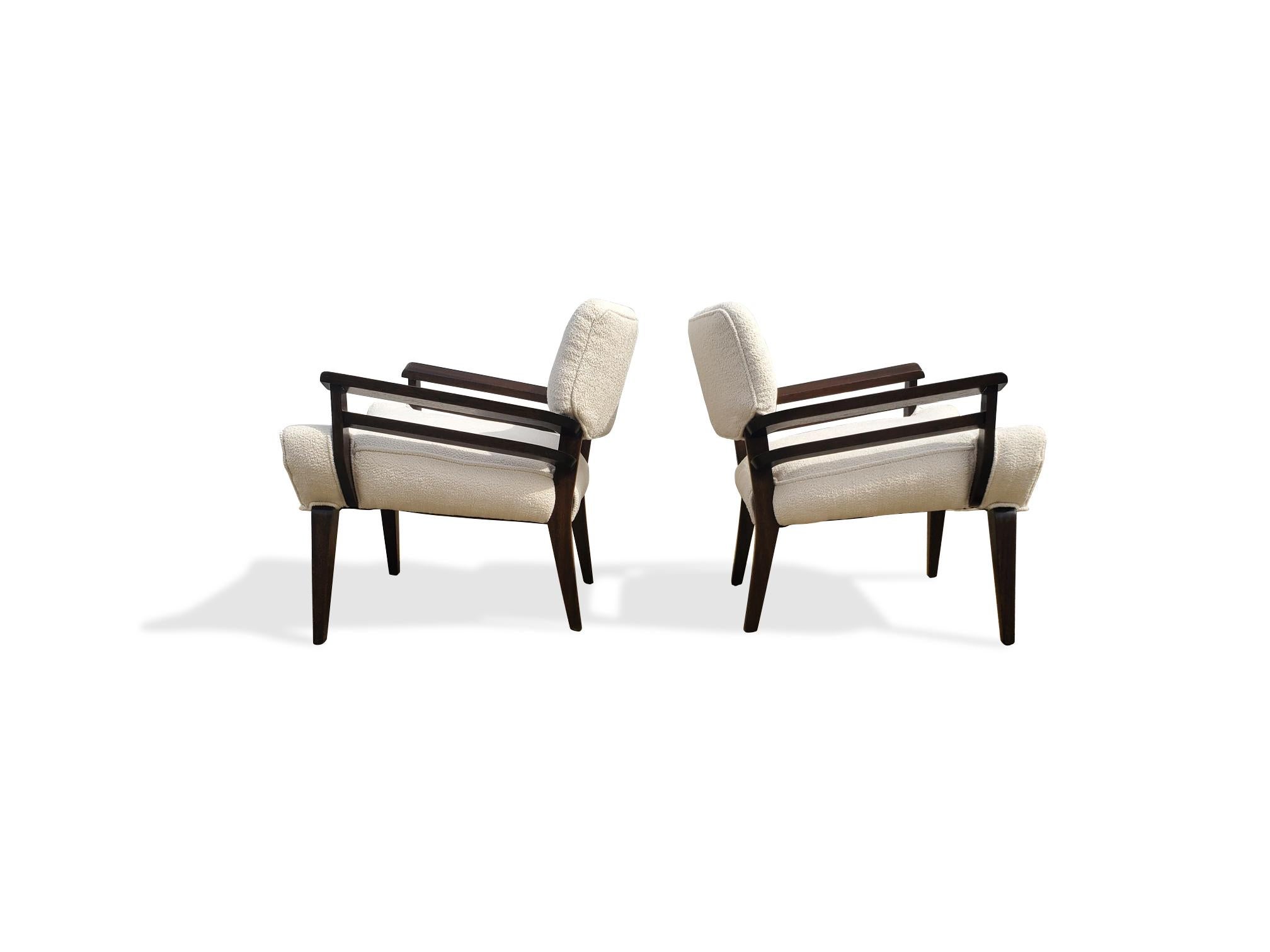 Pair of Johnn Keal for Brown Saltman Lounge Chairs  For Sale 2