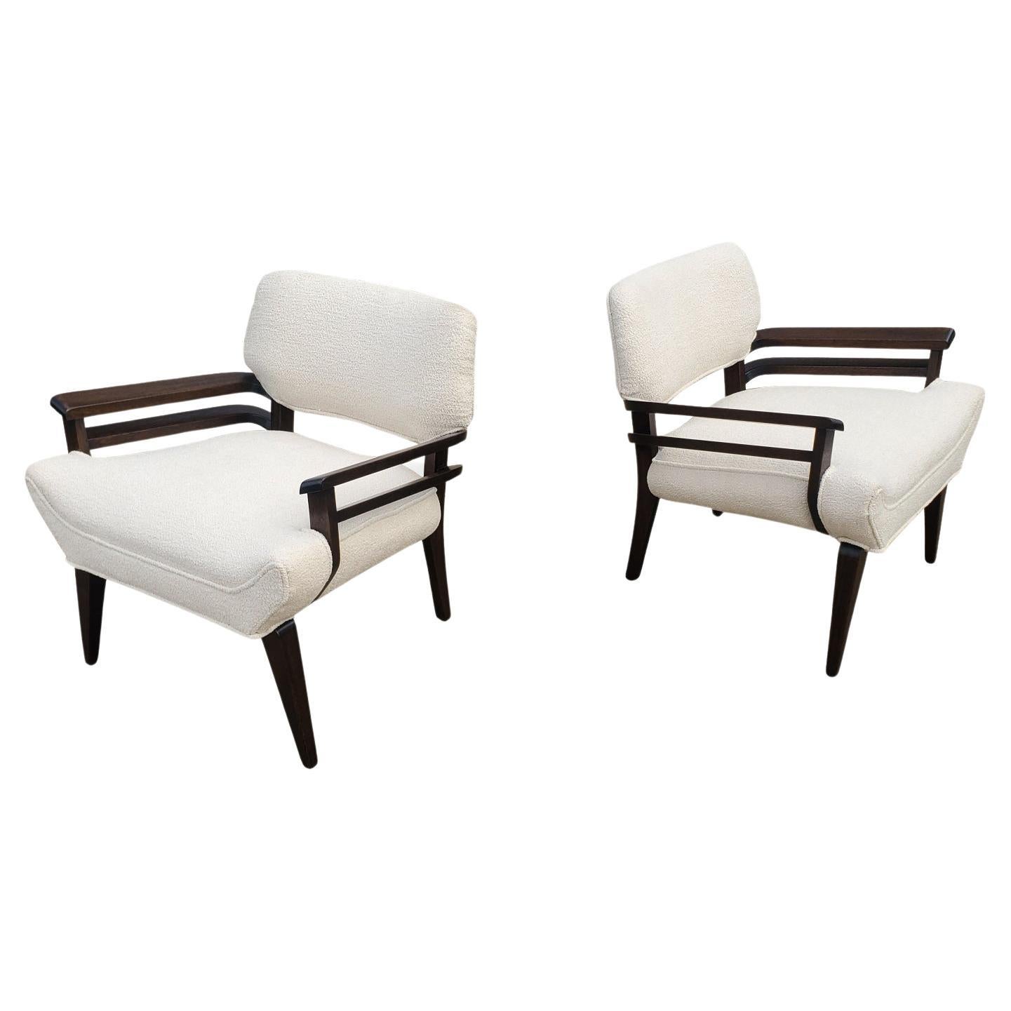 Pair of Johnn Keal for Brown Saltman Lounge Chairs  For Sale