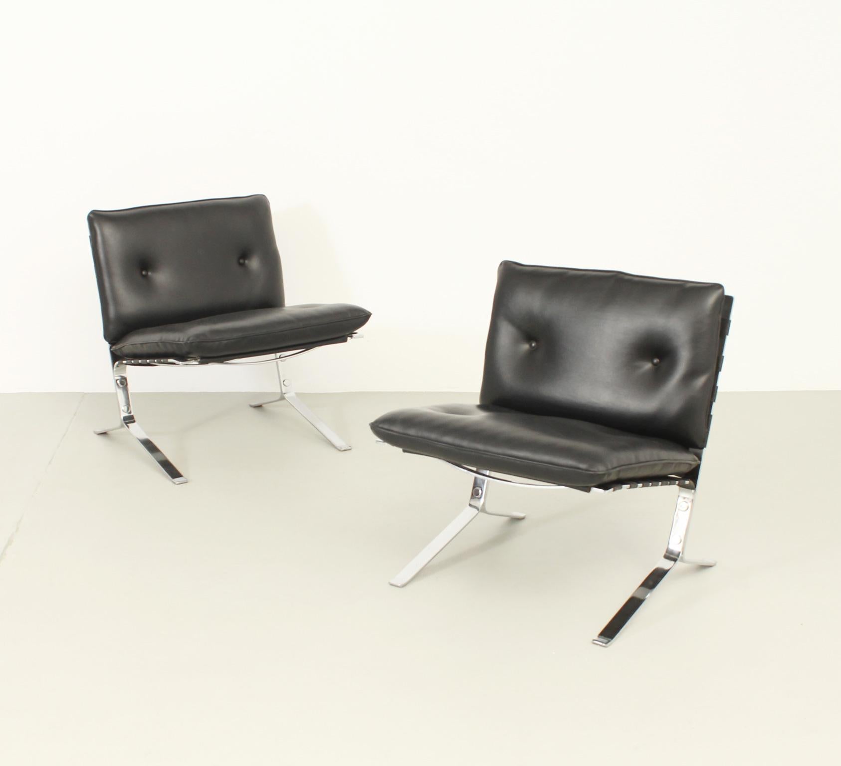 Pair of Joker Easy Chairs by Olivier Mourgue, France, 1960 1