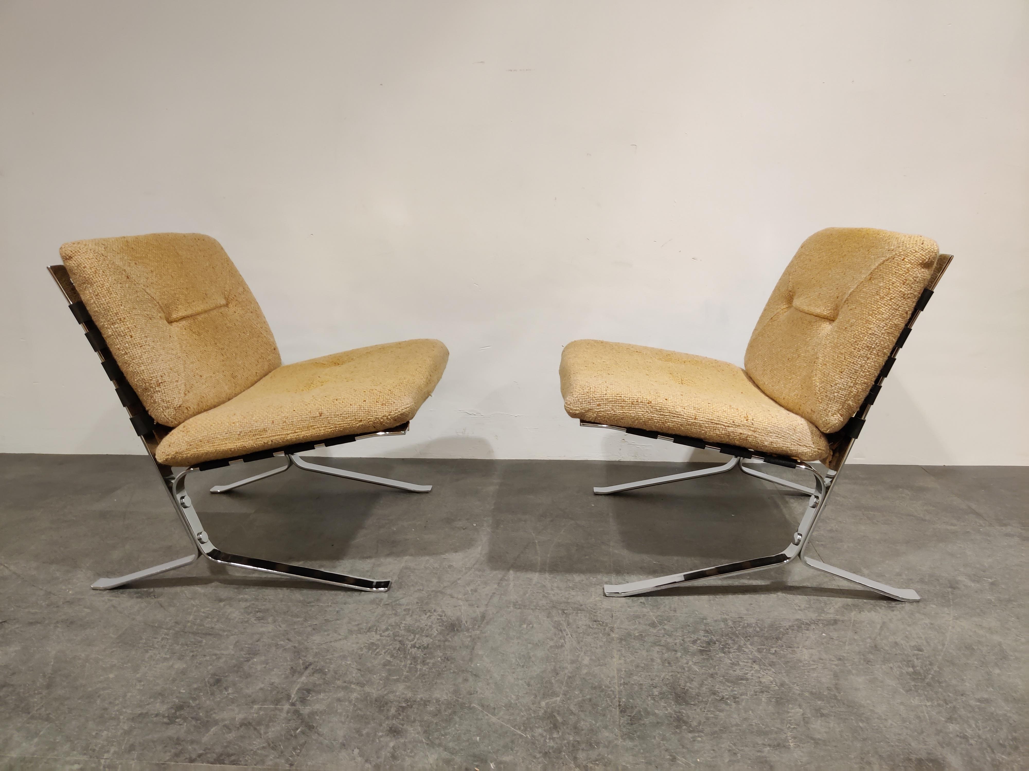Mid-Century Modern Pair of Joker Lounge Chairs by Olivier Mourgue, 1970s For Sale