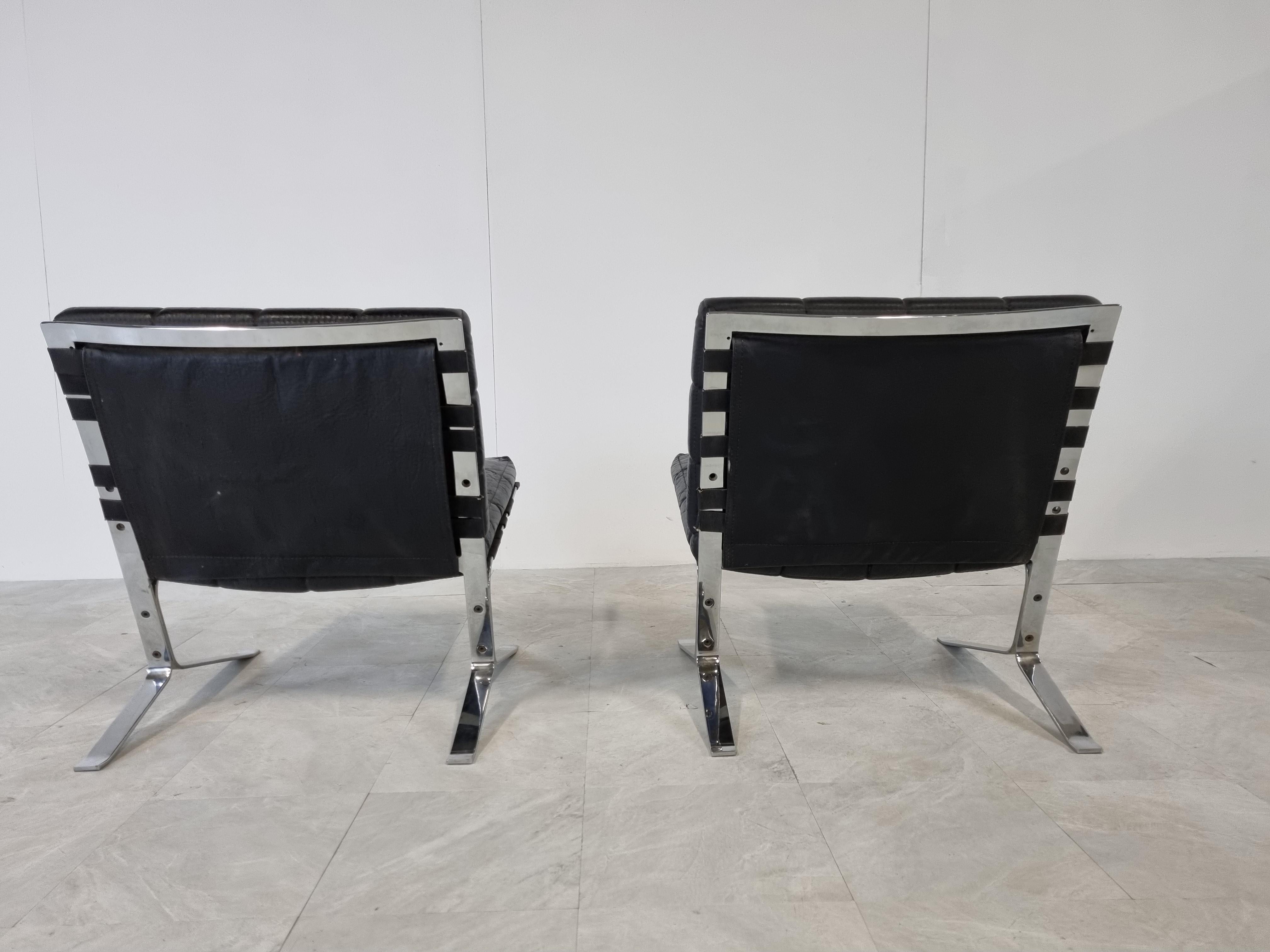 Late 20th Century Pair of Joker Lounge Chairs by Olivier Mourgue, 1970s