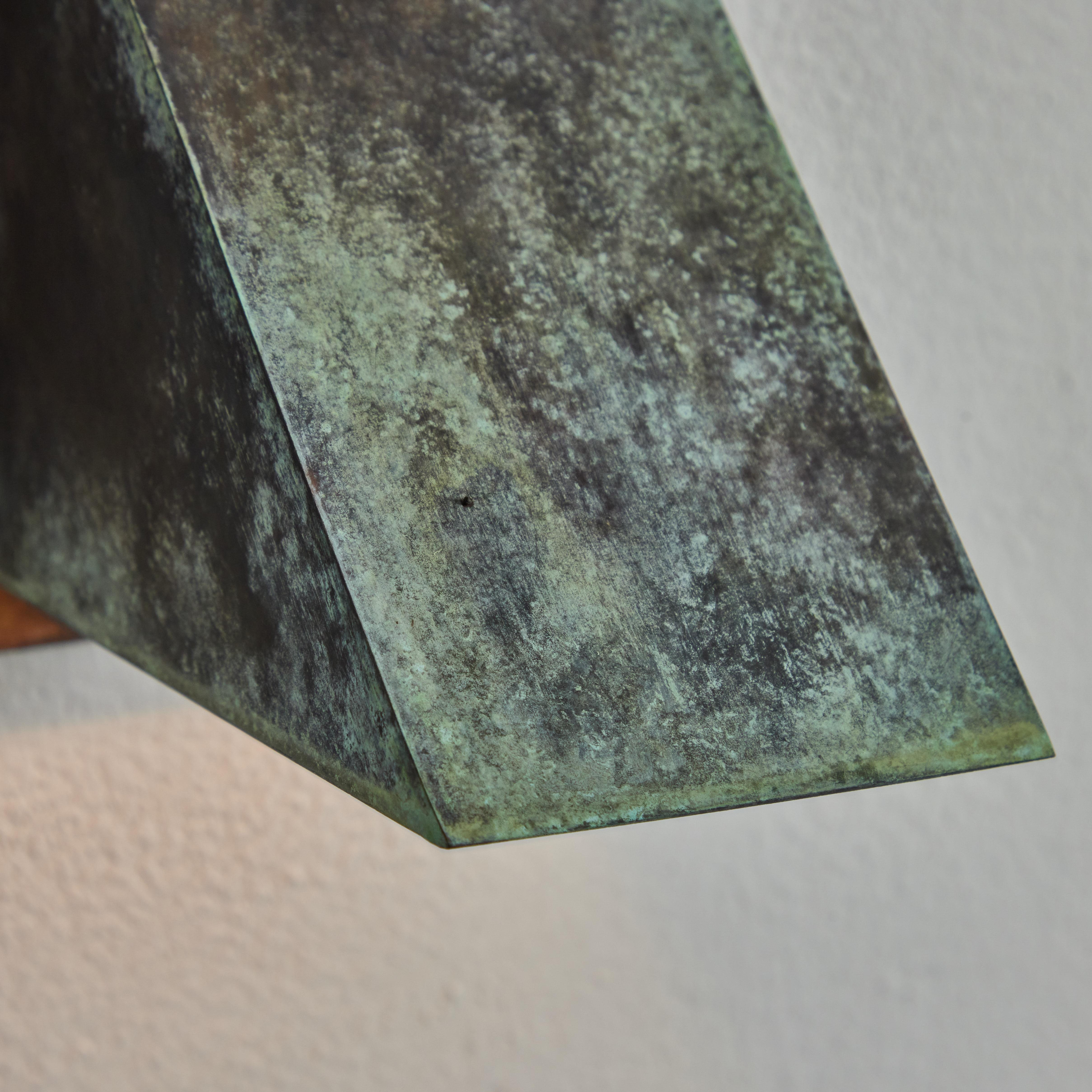 Pair of Jonas Bohlin 'Oxid' Darkly Patinated Outdoor Wall Lights for Örsjö For Sale 8