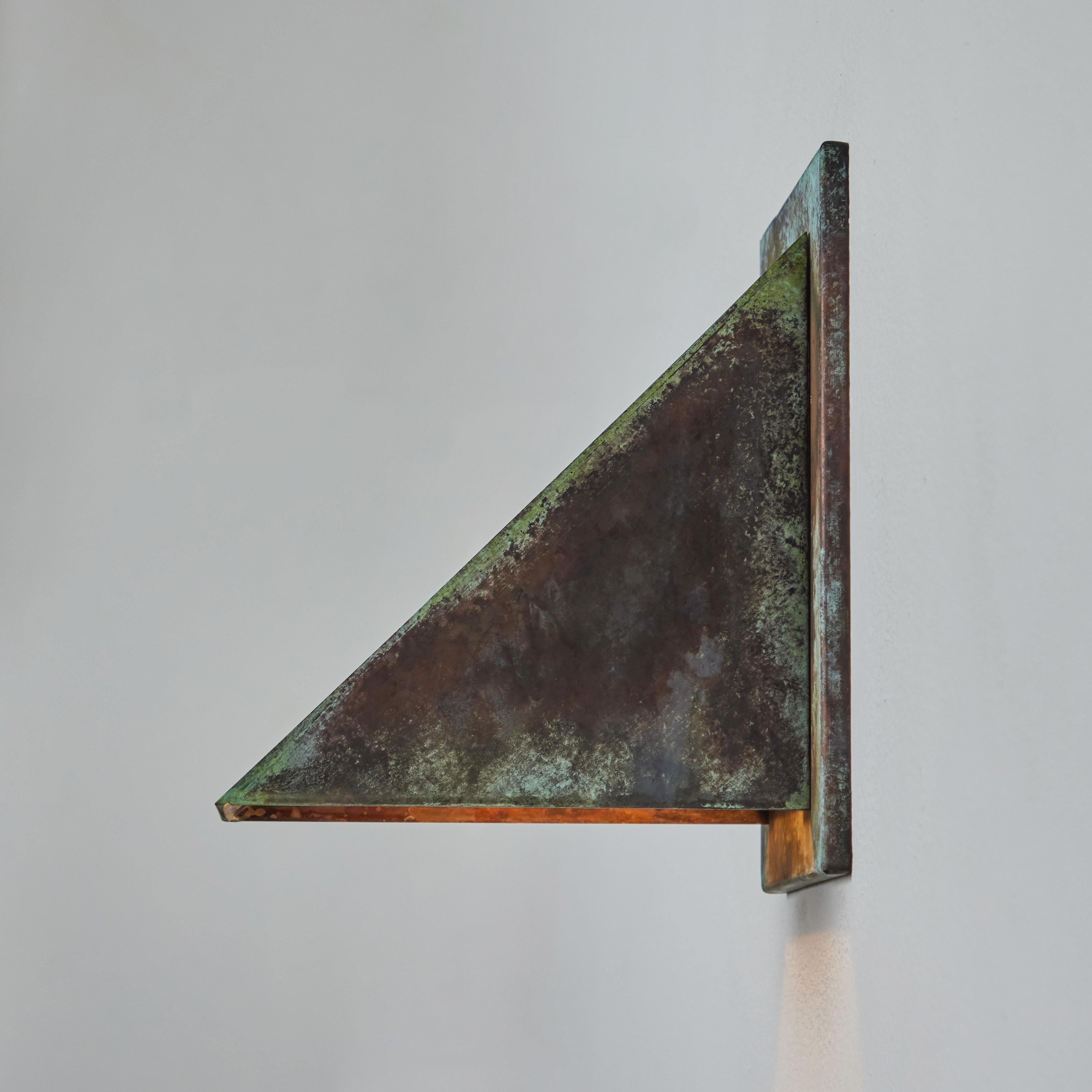 Pair of Jonas Bohlin 'Oxid' Darkly Patinated Outdoor Wall Lights for Örsjö In New Condition For Sale In Glendale, CA