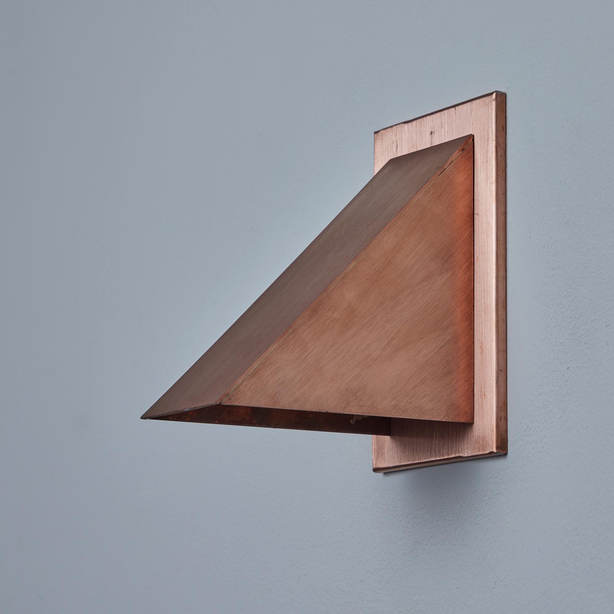 Pair of Jonas Bohlin 'Oxid' Raw Copper Outdoor Wall Lights for Örsjö In New Condition For Sale In Glendale, CA