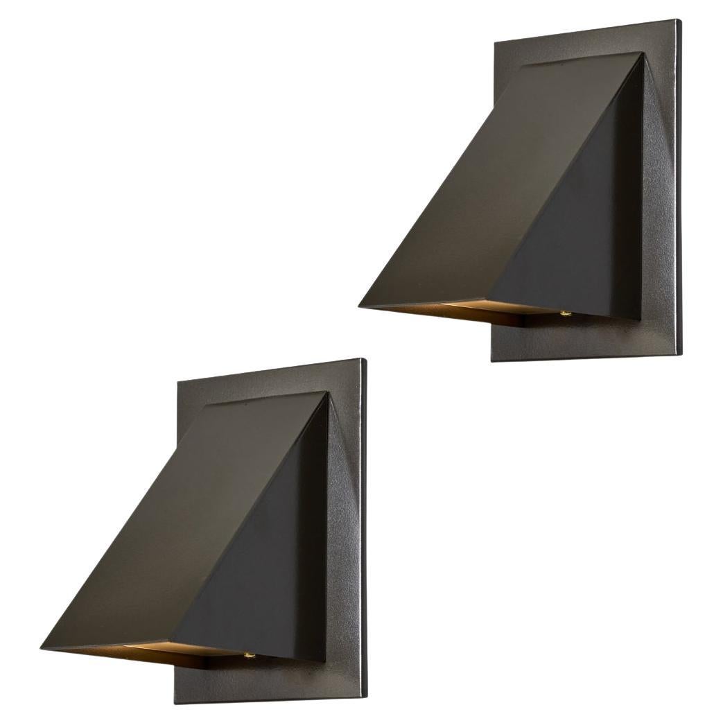 Pair of Jonas Bohlin 'Oxid' Wall Lights for Örsjö in Painted Bronze